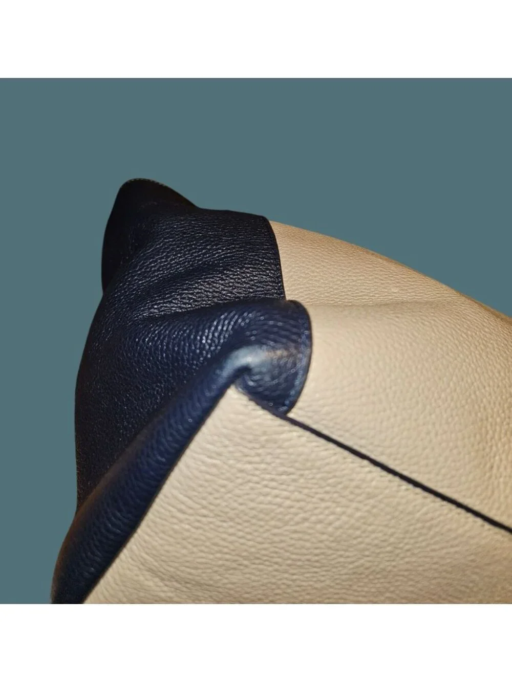 Coach Pebble Leather Soft Slouchy Colorblock Edie 28 Shoulder Bag -Missing Strap